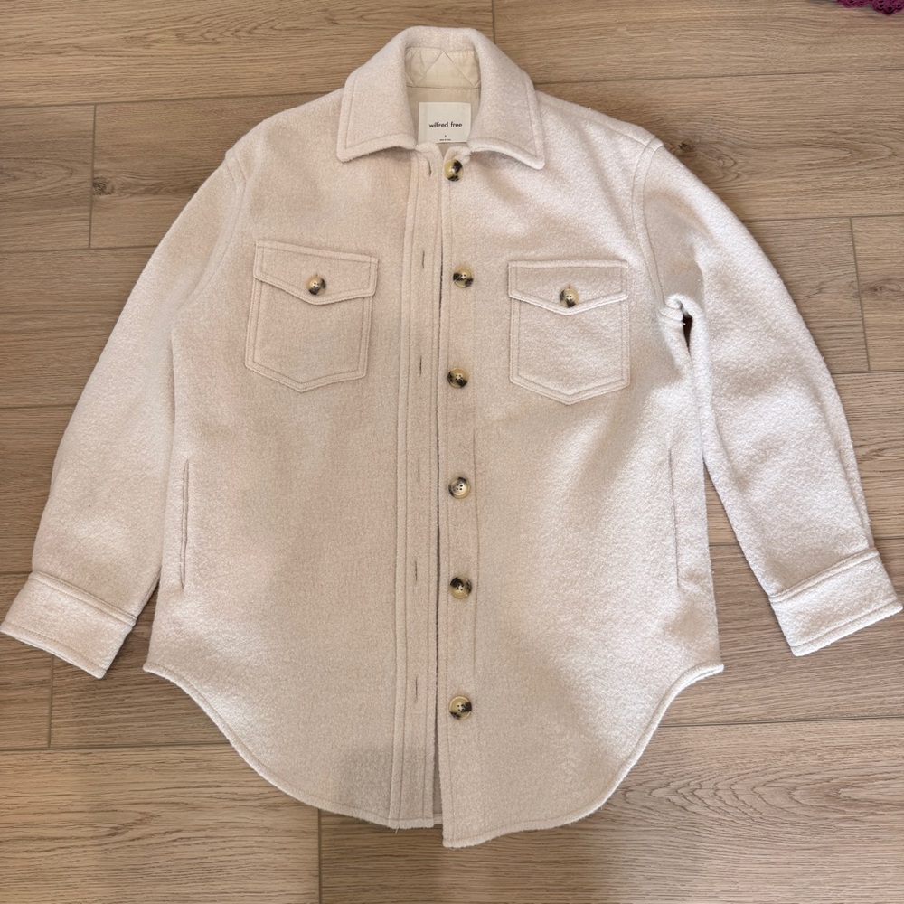 Aritzia Wilfred Free Ganna Wool Shirt Jacket